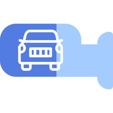 Yan Ayna ikonu vektör illüstrasyonu                      