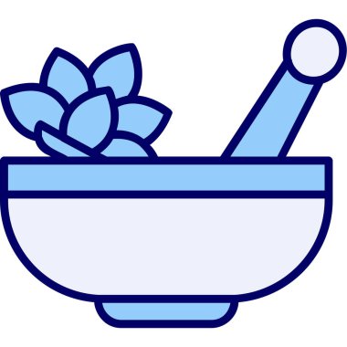 Havan ve tokmak simgeleri, web basit illüstrasyon