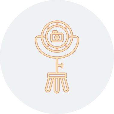 İçinde kamera olan bir lamba. 