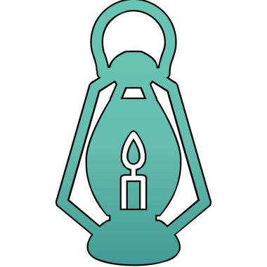 Bir fener ağ simgesinin vektör illüstrasyonu