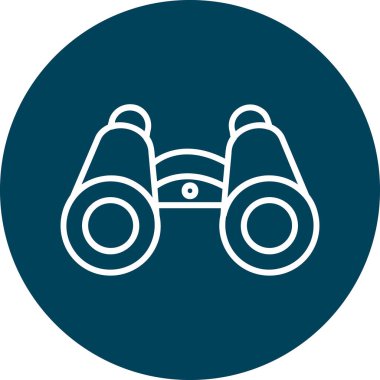 dürbün web simgesi, vektör çizim 