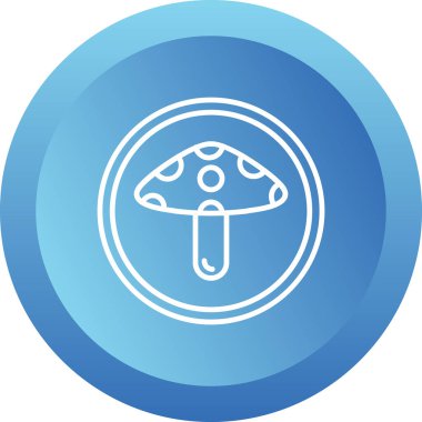 Mantar. Web simgesi basit tasarım 