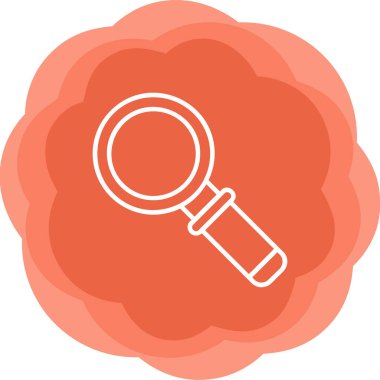 Ara. Web simgesi basit illüstrasyon 