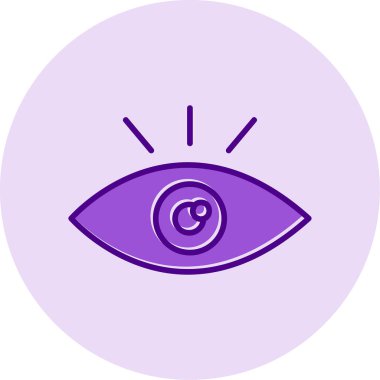 Göz. Web simgesi basit illüstrasyon 