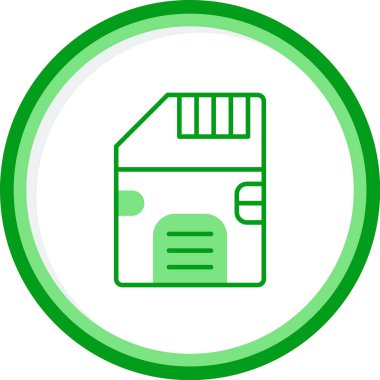 SD kart simgesi vektör illüstrasyonu