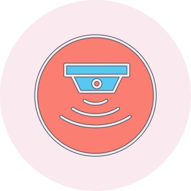 sensör simgesi, vektör illüstrasyonu basit tasarım