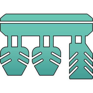 Araba Pedalları simgesinin vektör illüstrasyonu        