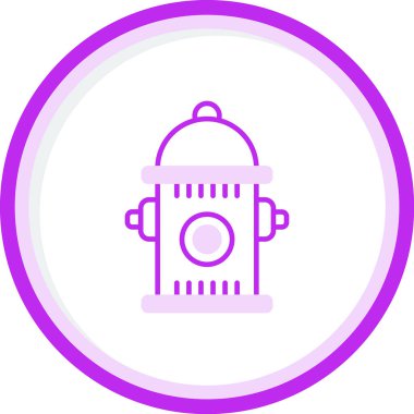 Yangın musluğu simgesinin vektör illüstrasyonu           