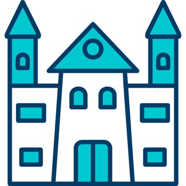 Castle vektör resimleme tasarımı