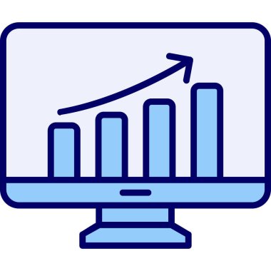 Veri analizi. Web simgesi basit illüstrasyon                  