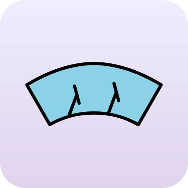 Silecek ağ simgesi vektör illüstrasyonu