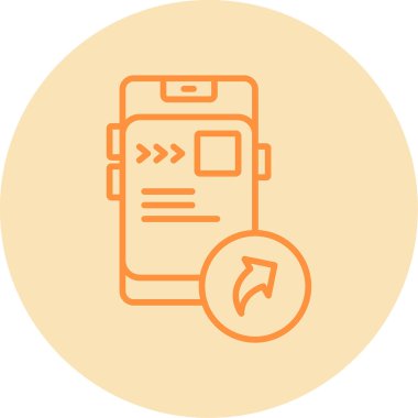 İleri simgesinin vektör illüstrasyonu  