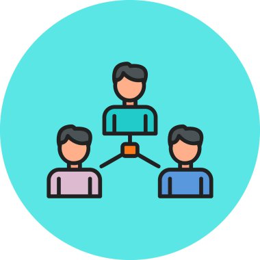 Sosyoloji simgesinin vektör illüstrasyonu 