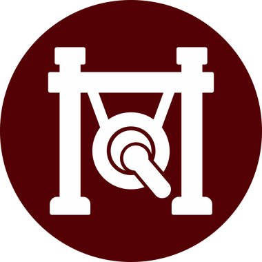 gong simgesi web basit illüstrasyon