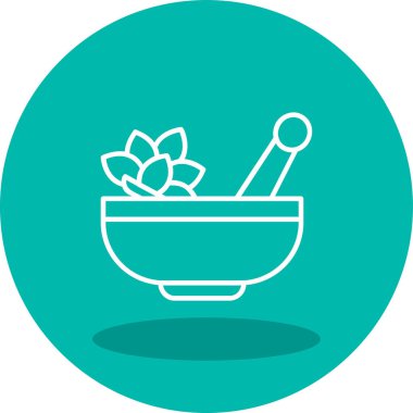 Havan ve tokmak simgeleri, web basit illüstrasyon