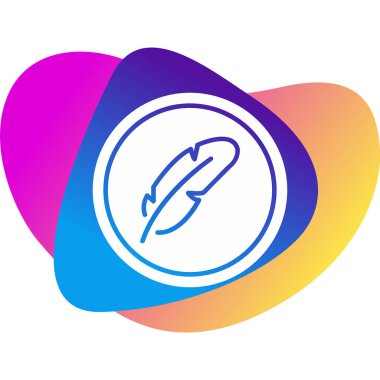 Tüysüz simge, vektör illüstrasyonu  