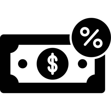 vergi ikonu öde. Web basit illüstrasyonu