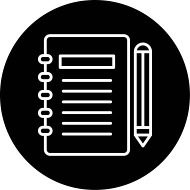 Gündem web simgesi, vektör illüstrasyonu