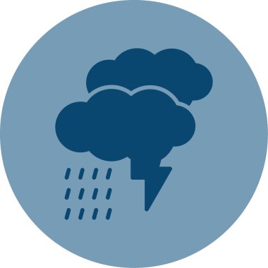 Fırtına web simgesi, vektör çizim 