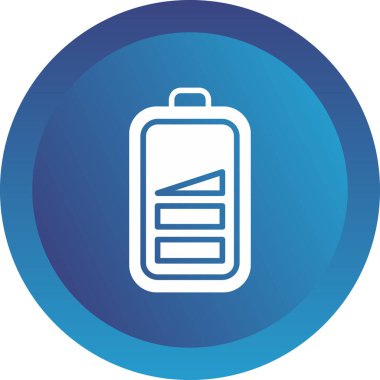 düşük pil web simgesi, vektör çizim