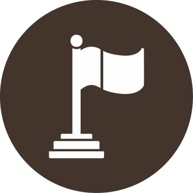 Bayrak. Web simgesi basit tasarım 