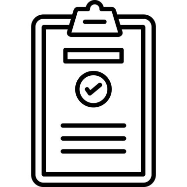 kontrol listesi simgesi. beyaz arkaplanda izole edilmiş web tasarımı için ana liste listesi vektör simgesi