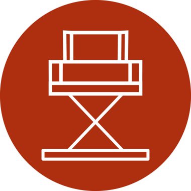 Yönetici Koltuğu simgesinin vektör illüstrasyonu           