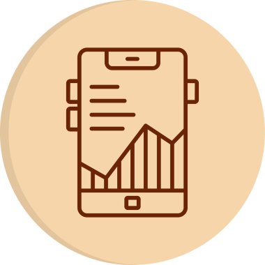 Mobil app simge vektör çizim     