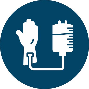 Kan Bağışı Web simgesi, vektör illüstrasyonu 