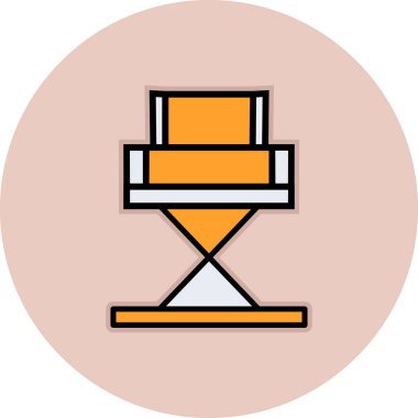 Yönetici Koltuğu simgesinin vektör illüstrasyonu           