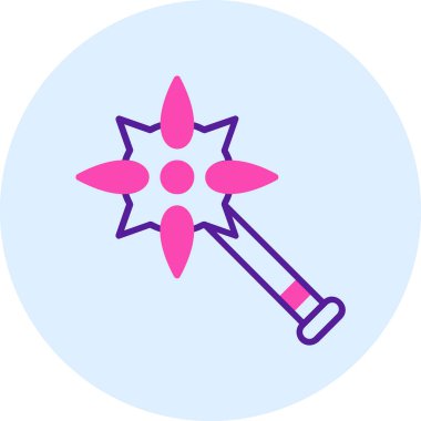 Topuz. Web simgesi basit illüstrasyon              