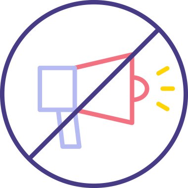 Web simgesi, vektör çizim sessiz 