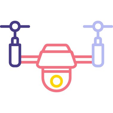 Drone simgesi vektör illüstrasyon tasarımı