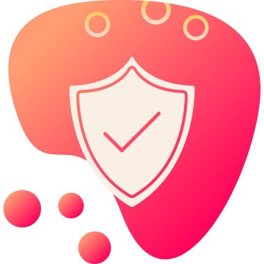 kalkan simgesi web basit illüstrasyon