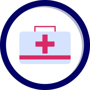 İlk yardım çantası vektör çizim 