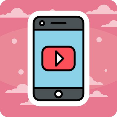 vektör çizimi sosyal medya simge 