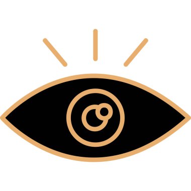 Göz. Web simgesi basit illüstrasyon 