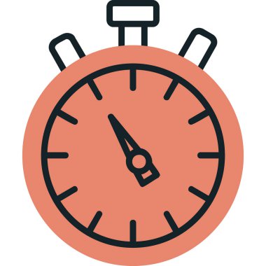 Kronometre web simgesi, vektör çizim