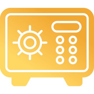 vector illustration of modern Safe Box icon    