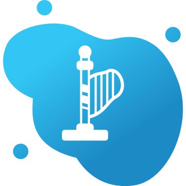 Eşsiz harp simgesi vektör illüstrasyonu