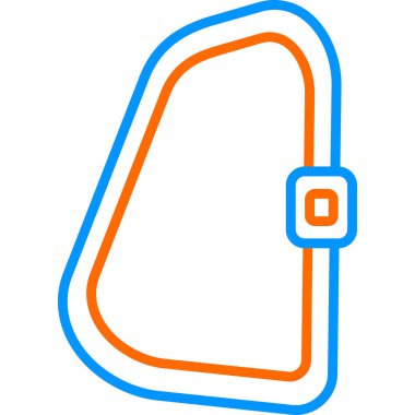 Karabinalı ağ simgesi vektör çizimi