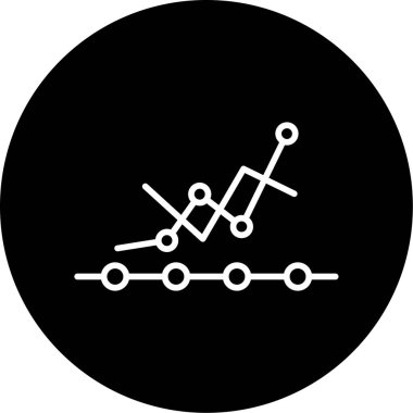 Analytics icon, vector illustration simple design