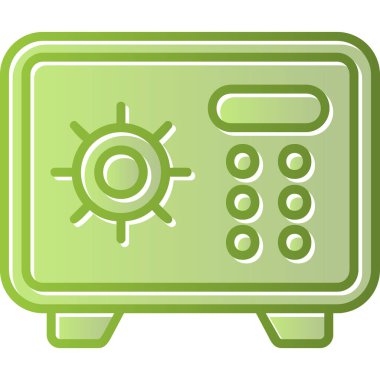 vector illustration of modern Safe Box icon    