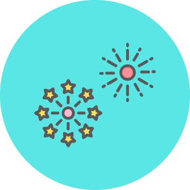 Vektör illüstrasyonu, simge Havai fişek ögesi 