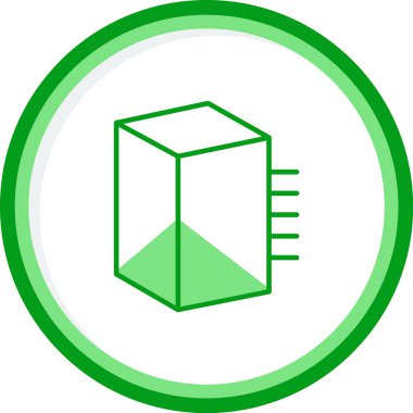 Prizma. Web simgesi basit illüstrasyon