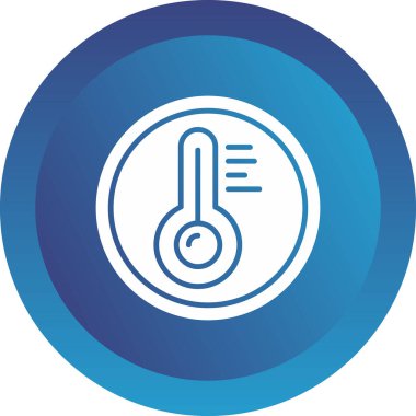 Termometre. Web simgesi basit illüstrasyon 