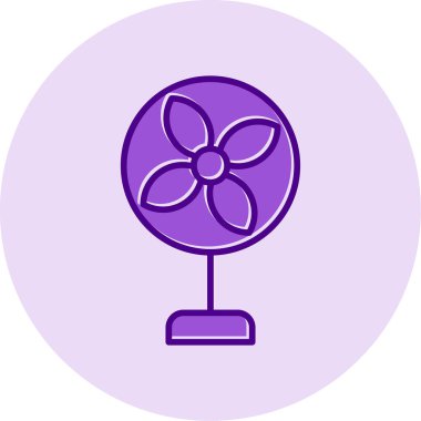 air fan simgesi, vektör illüstrasyonu basit tasarım