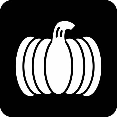 balkabağı simgesi, vektör illüstrasyonu 