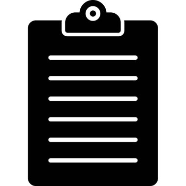 Onay listesi düz simgesi 