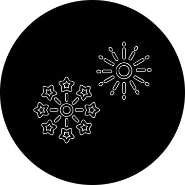 Vektör illüstrasyonu, simge Havai fişek ögesi 